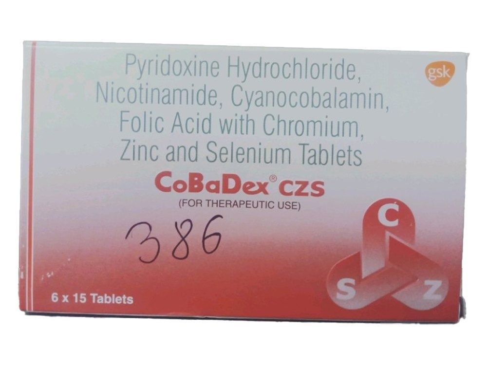 Pyridoxine Hcl + Niacinamide + Cynocobalamin + Folic Acid + Chromium + Zinc + Selenium Tablets 1.5 Mcg Tablet