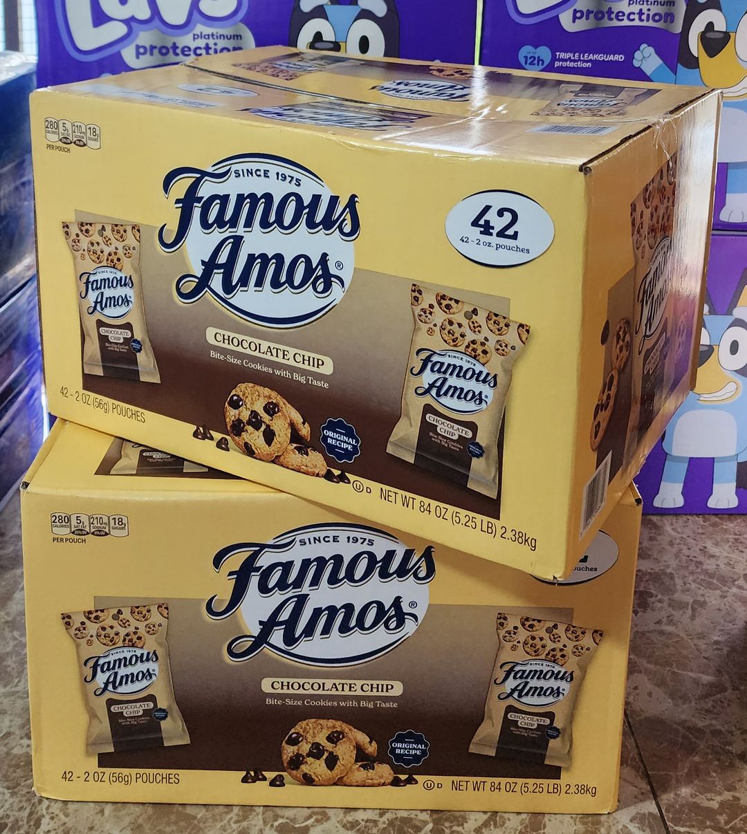 Famous Amos Chocolate Chip Cookies, 2 oz., 42 pk.