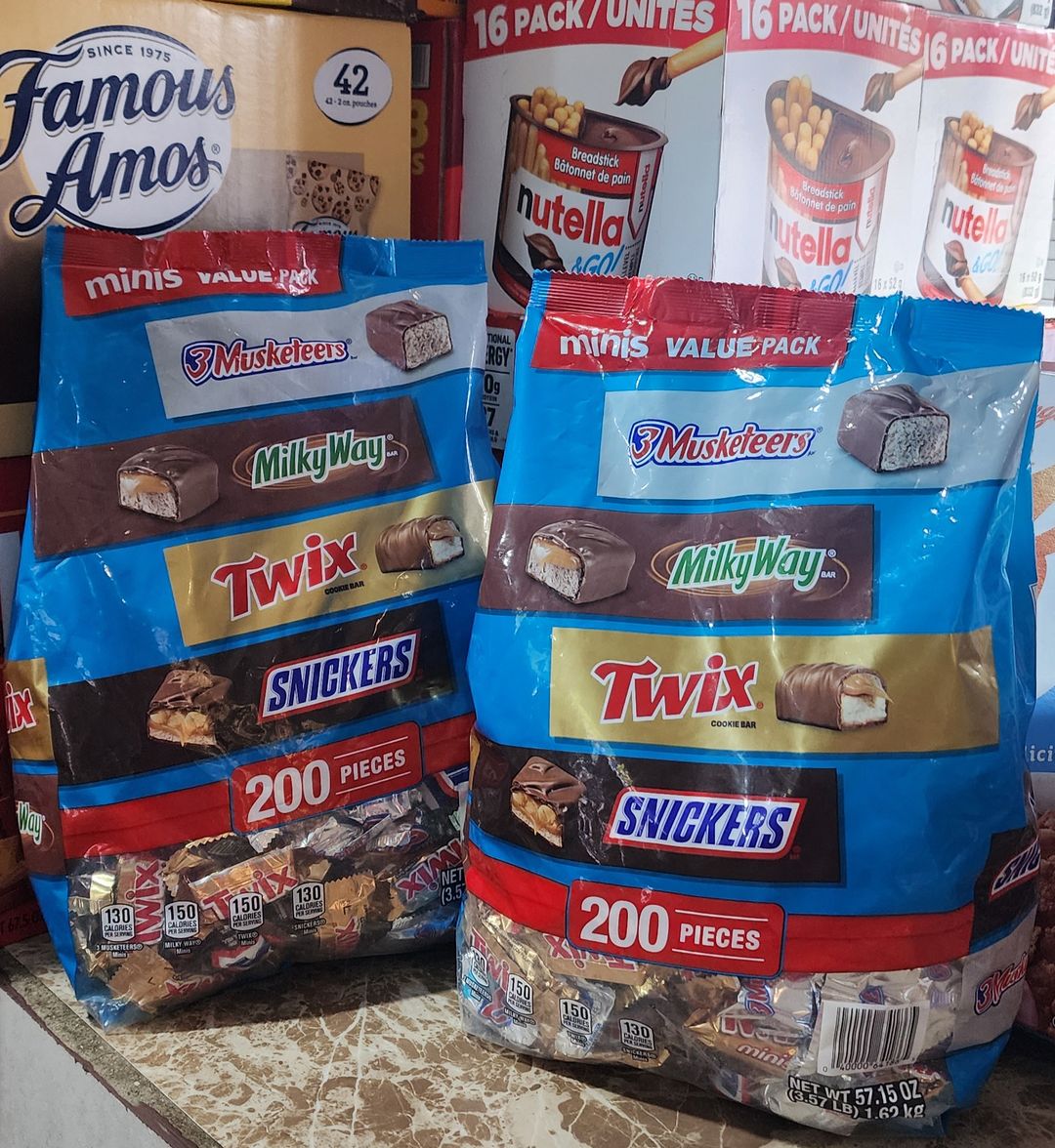  Mars Minis Chocolate Candy Bars Variety Pack, 200 ct.