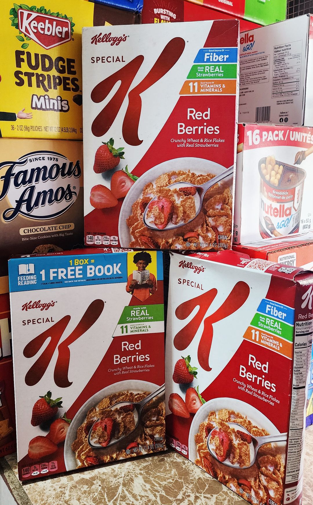 Kelloggs special red berries cereal 