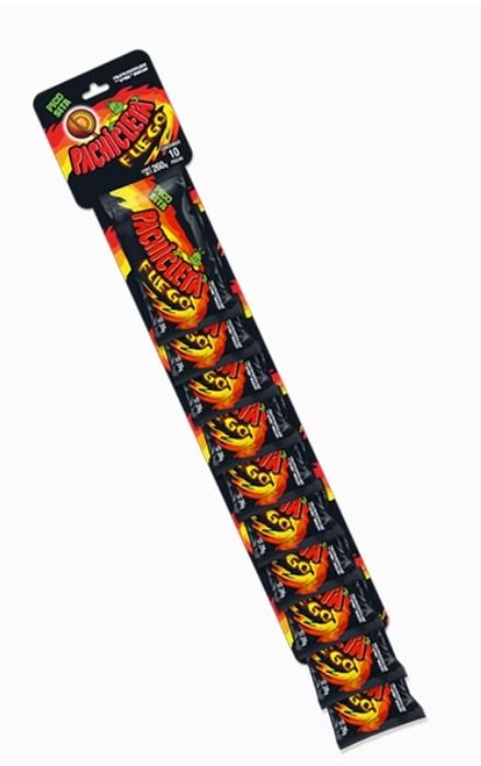 PALETA PACHICLETA FUEGO CUANDA TIRA C/10 PZS