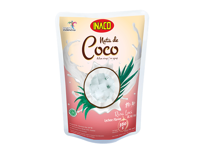 INACO Nata de Coco 360g Lychee x 24
