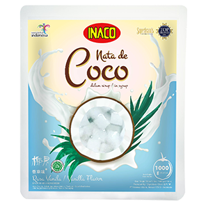 INACO Nata de Coco 1KG Vanilla x 12