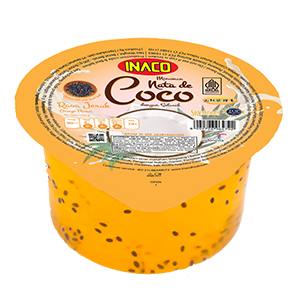 INACO Nata de Coco Cup 200g Orange x 24