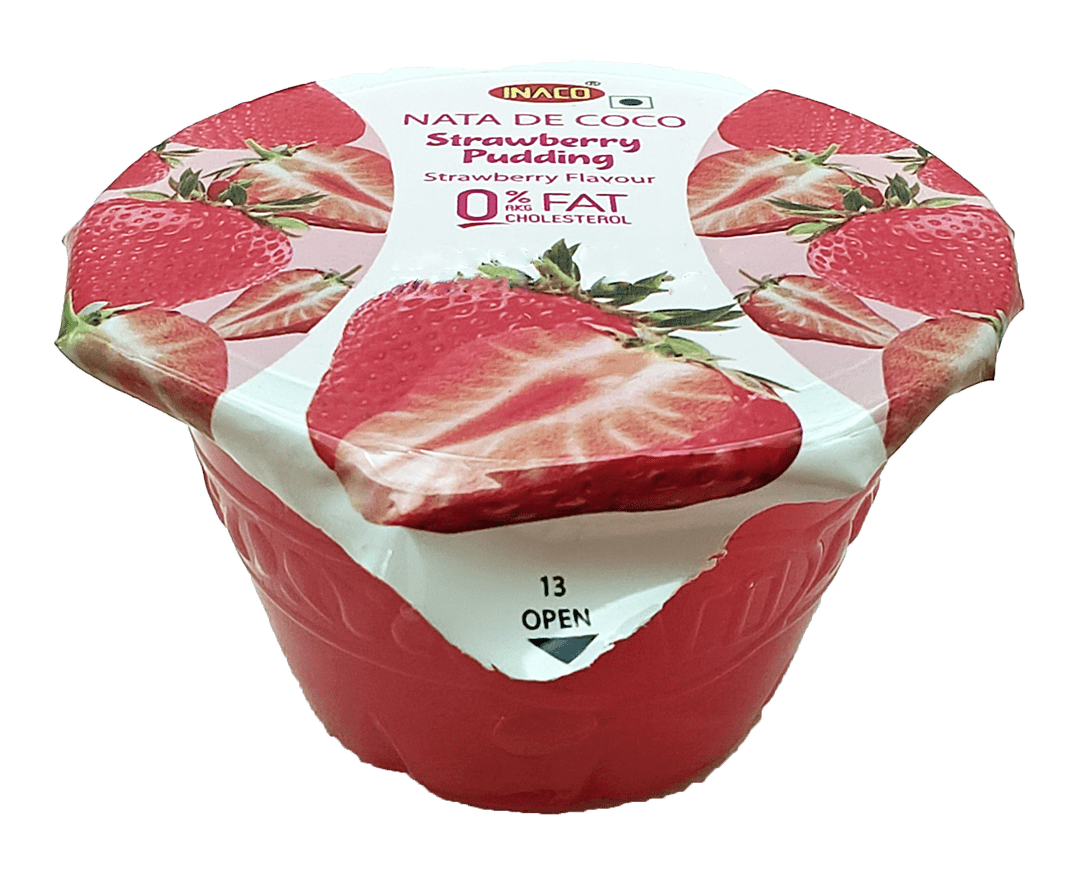 INACO Pudding 120g 3s Strawberry x 16