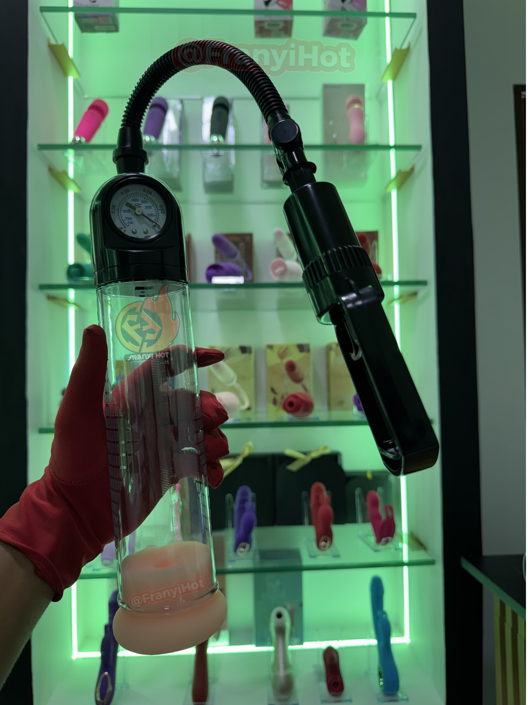 Bomba agrandadora de pene Manual + ToTo + 3 anillos de repuesto 