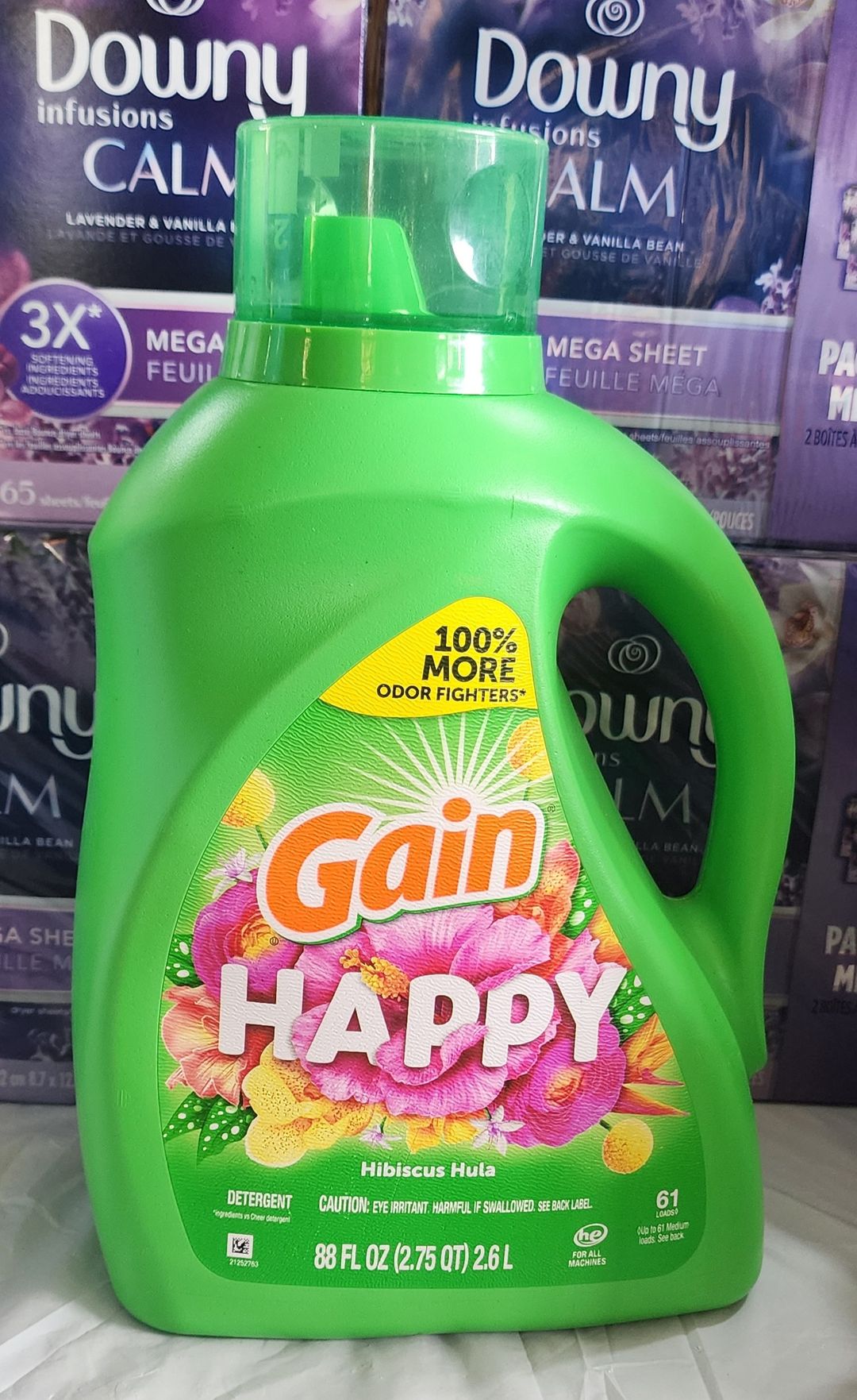 Gain happy hibiscus hula detergent 88 oz