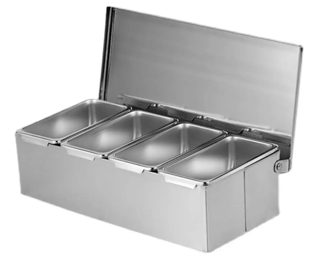 CAJAS PARA CONDIMENTOS 4 COMPAR PZ 