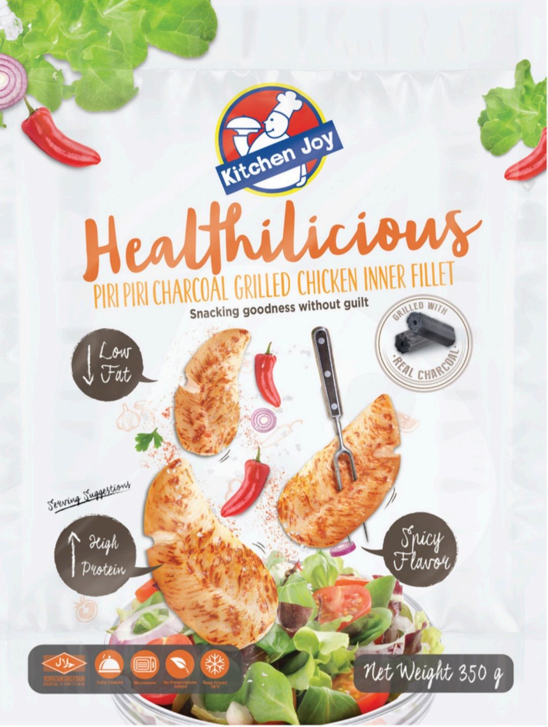 CP - Kitchen Joy Piri Piri Charcoal Grilled Chicken Inner Fillet 