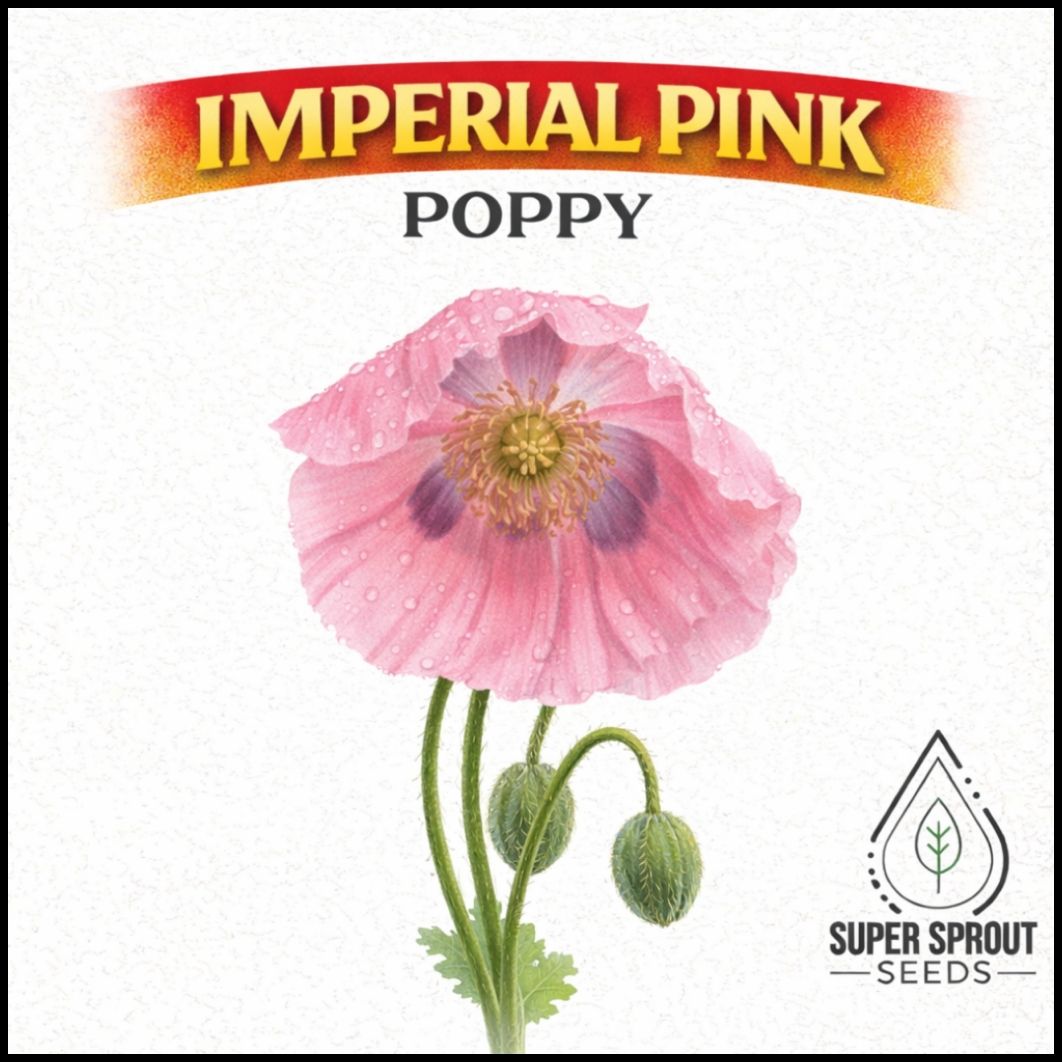 🌸IMPERIAL PINK POPPY🌸 x 100+ seeds