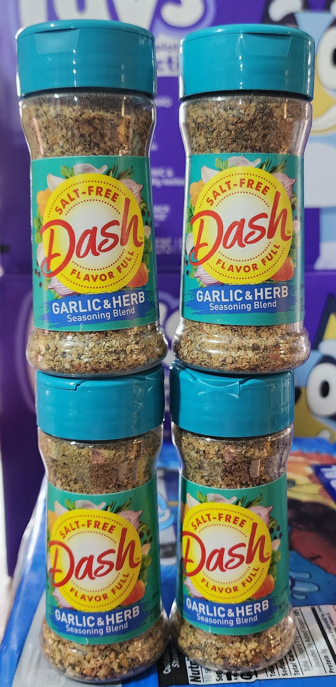 Dash Garlic & Herb Seasoning Blend, Salt Free Kosher, 2.5 oz
