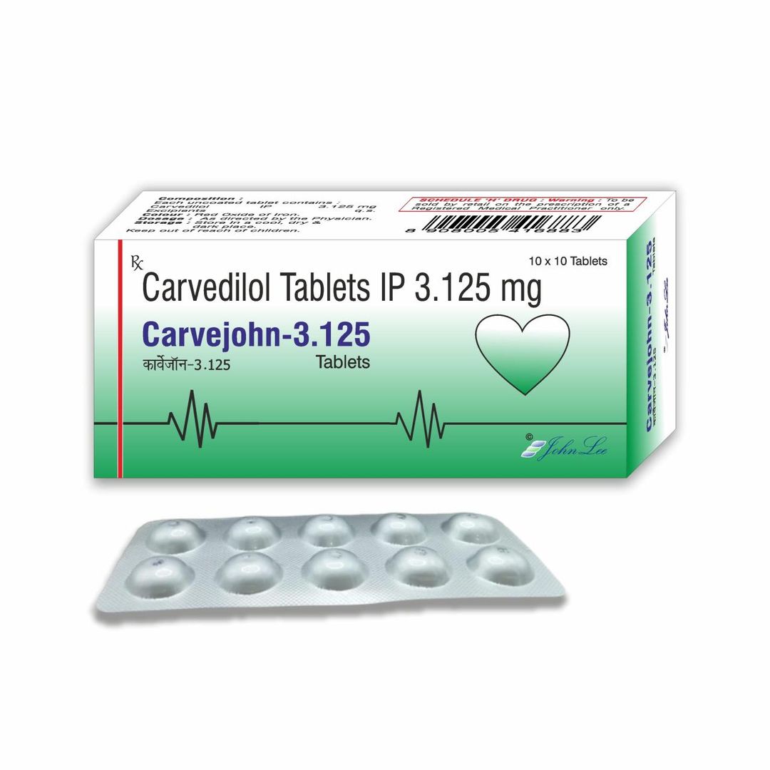 Carvedilol Tablets 3.125 Mg Tablet