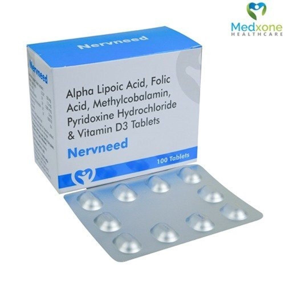 Methylcobalamin 1500 Mcg + Alpha Lipoic Acid 100Mg + Pyridoxine Hcl 3Mg + Folic Acid 1.5Mg + Vitamin D3 1000Iu 1500 Mcg