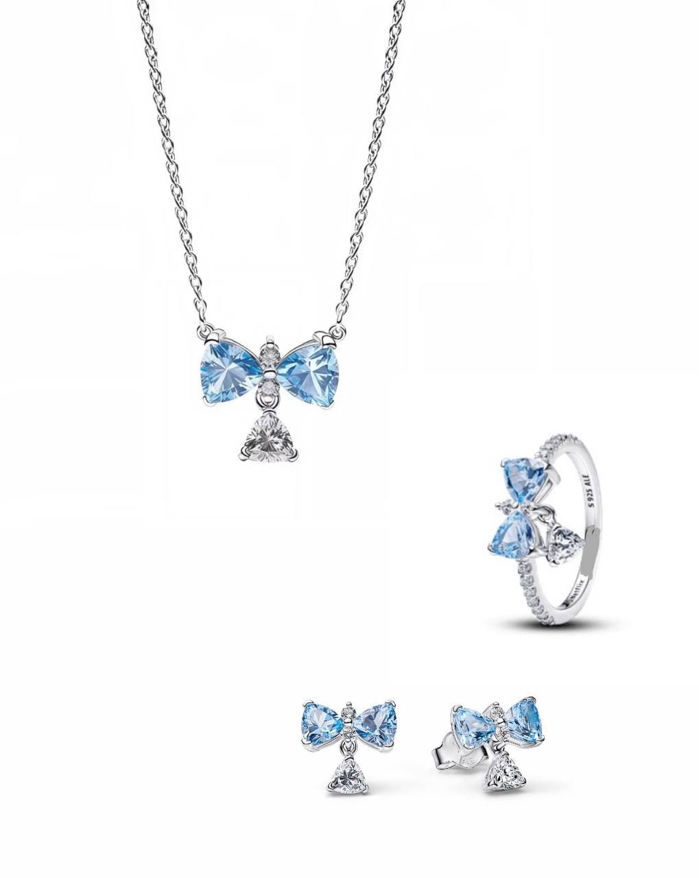 Set fundiță albastră 