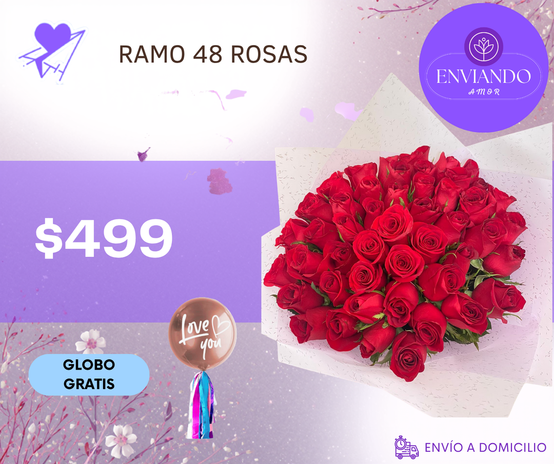 RAMO 48 ROSAS