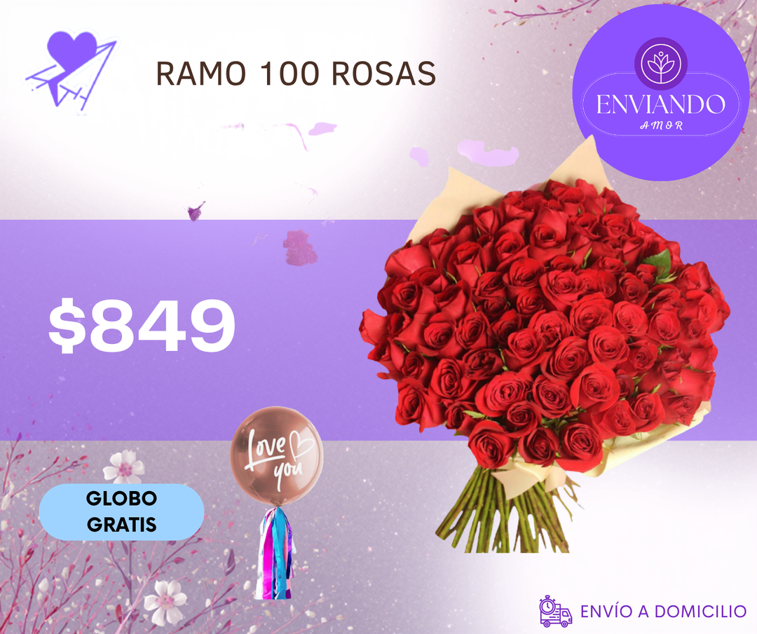 RAMO 100 ROSAS