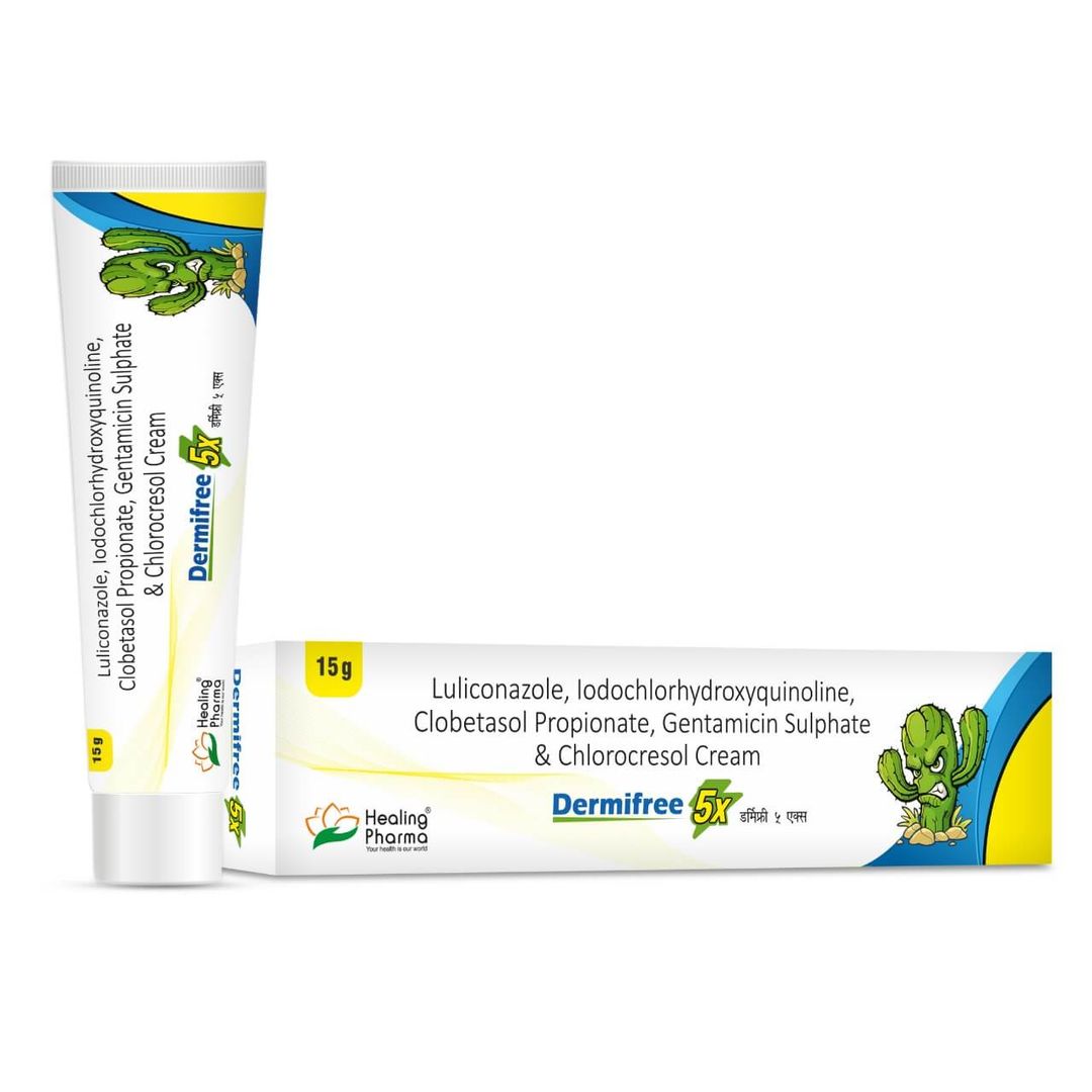Luliconazole 1.0% W/W + Iodochlorhydroxyquinoline 1.0% W/W + Clobetasol Propionate 0.05 % W/W + Gentamicin 0.10% W/W + Chlorocresol 0.10% W/W Cream 0.05 % Cream