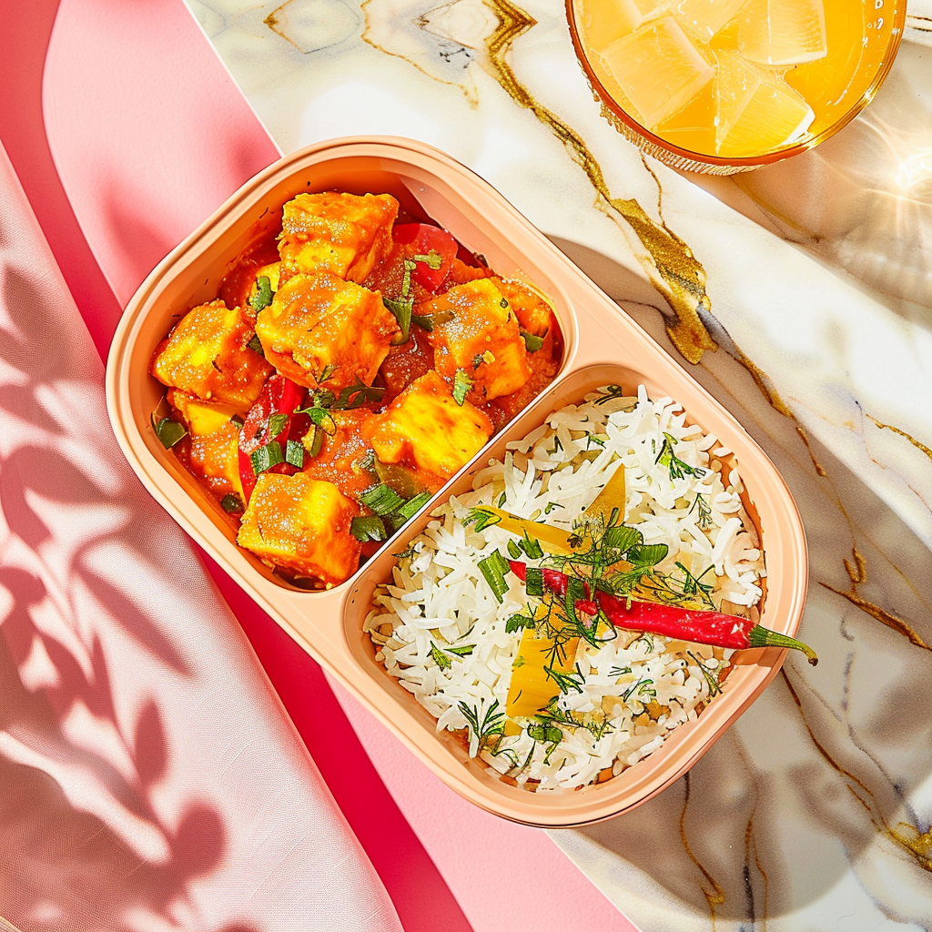 Paneer Chili & Rice Bento Meal