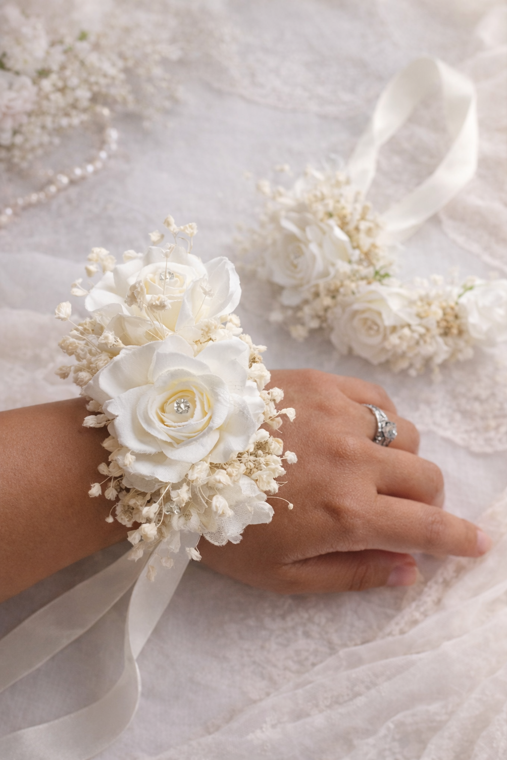 🌸 Bridal Gajra – Soft Elegance, Reimagined 🤍