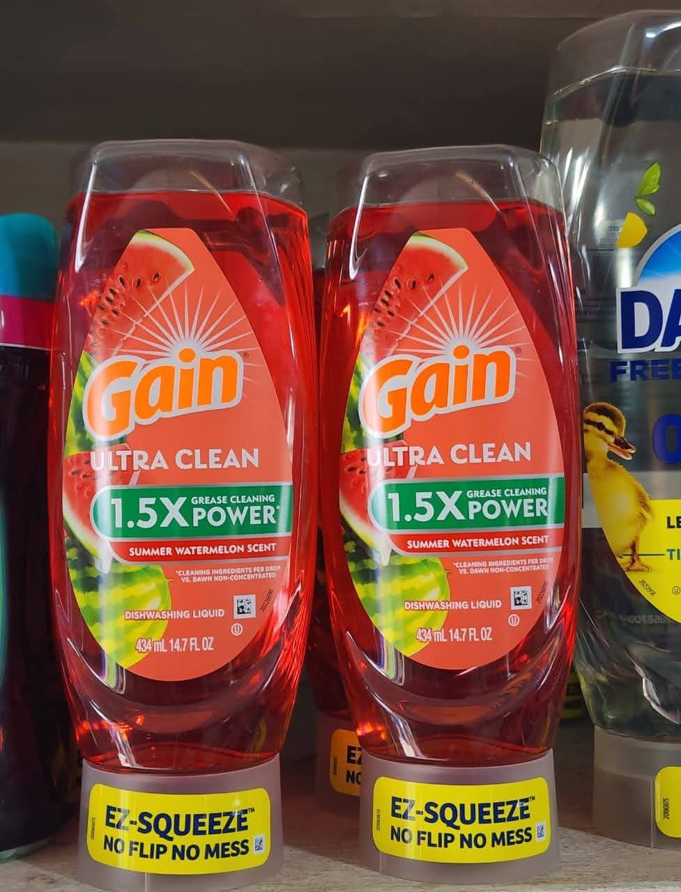 Gain ultra clean 1.5 X grease cleaning power 14.7 oz