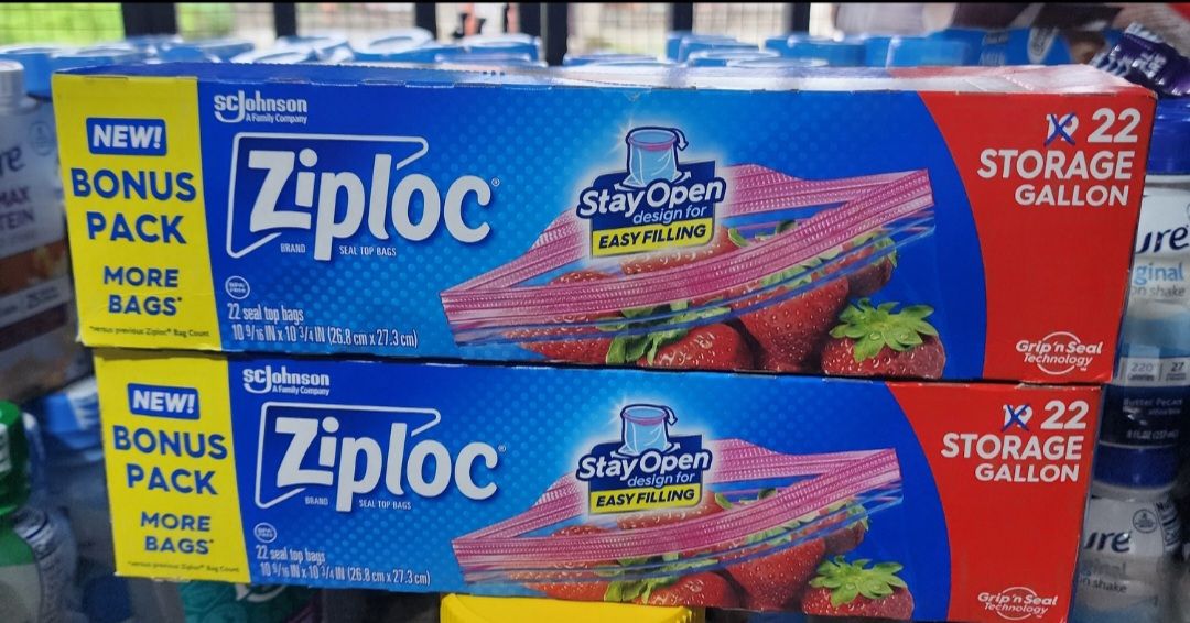 S Johnson ziploc storage gallon bags 22 count