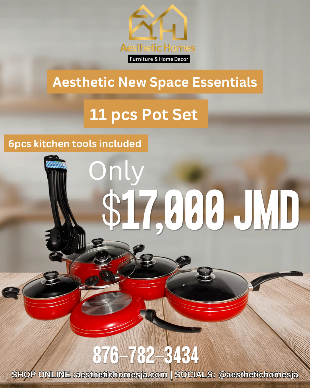 Aesthetic 11 Pcs Pot Set 