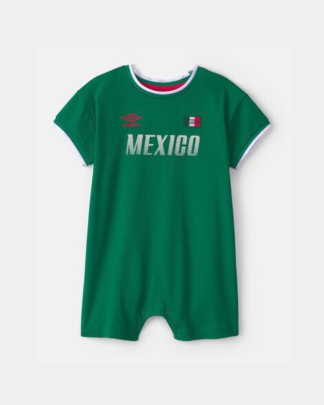 Baby Umbro Mexico Soccer Romper - Green