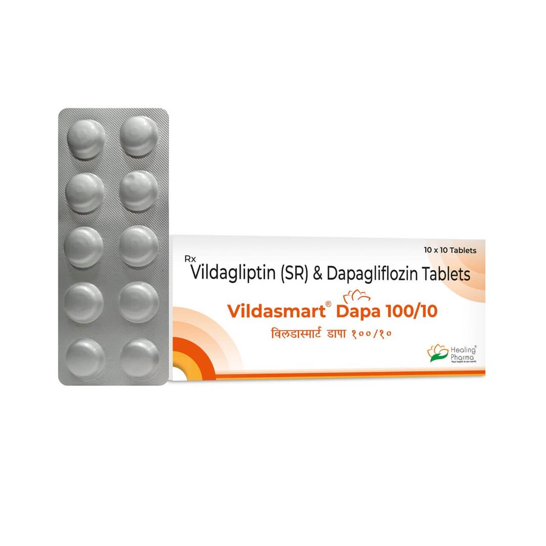 Dapagliflozin + Vildagliptin (Sr) Tablets 100 Mg Tablet