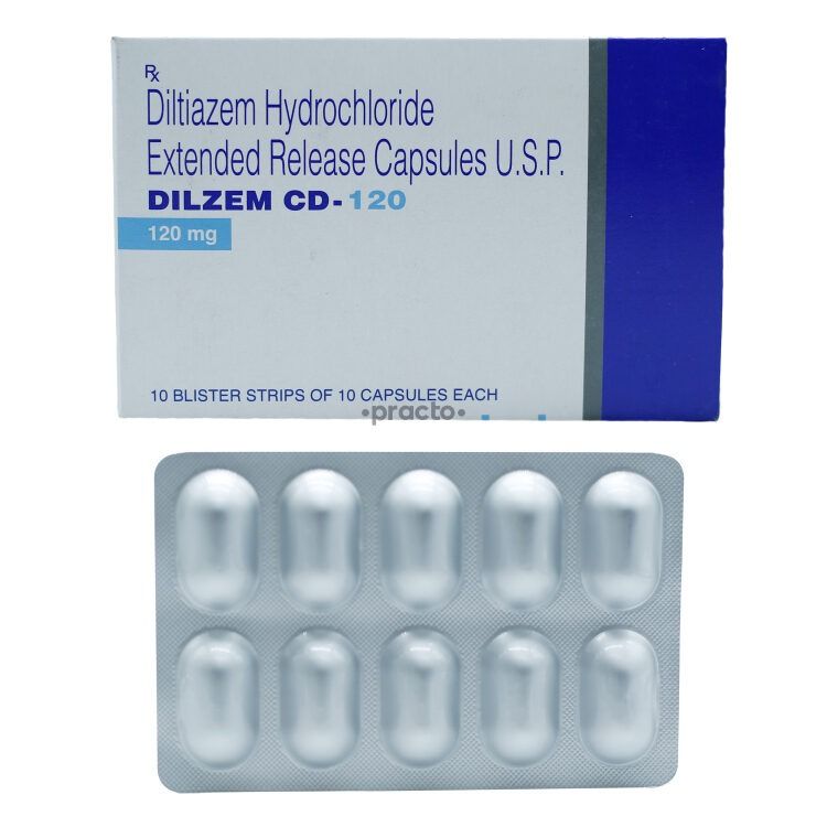 Diltiazem Hydrochloride Capsules 120 Mg Capsule