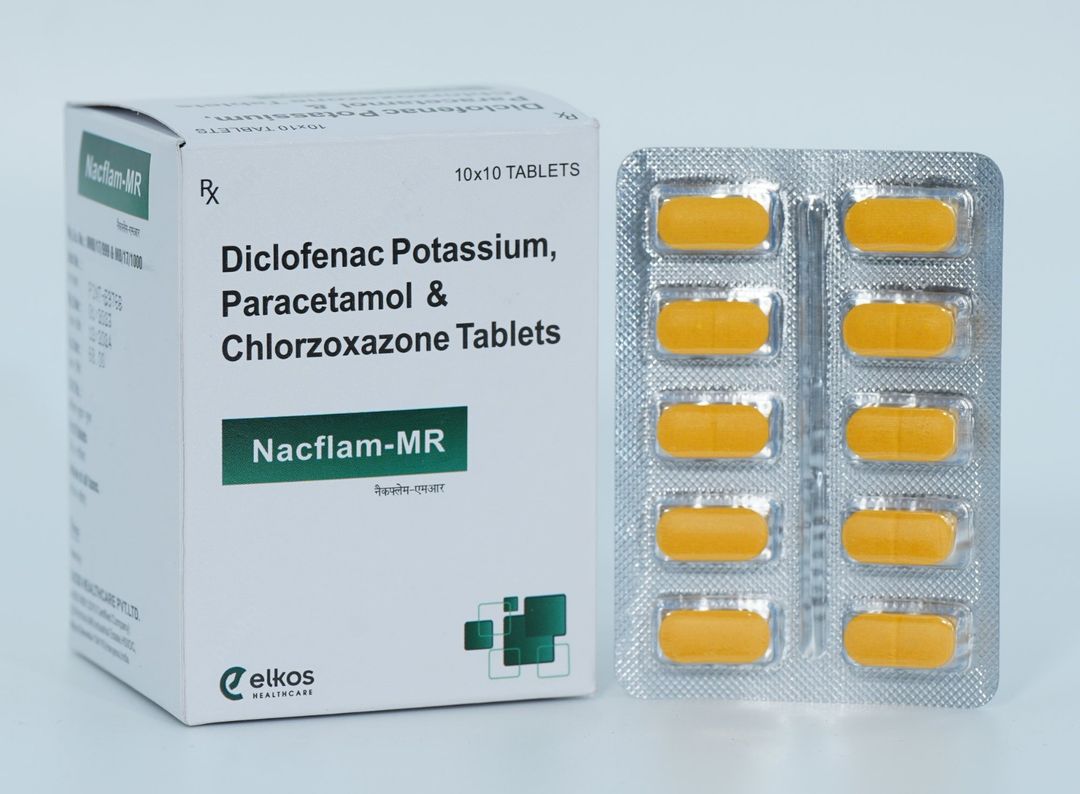 Diclofenac Potassium + Paracetamol + Chlorzoxazone Tablets 325 Mg Tablet