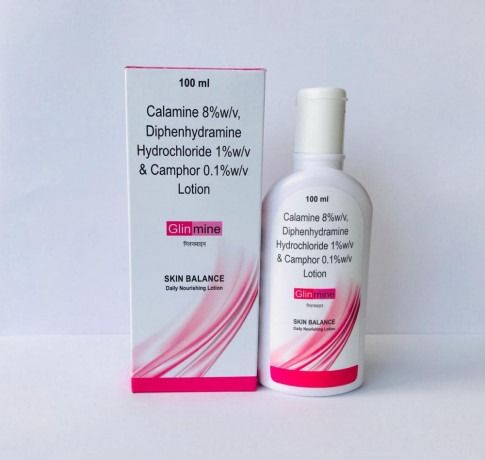 Calamine 8% W/V + Diphenhydramine Hydrochloride 1% W/V Lotion 8% Cream