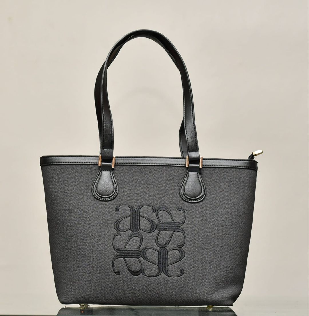 Monogram Structured Tote Bag