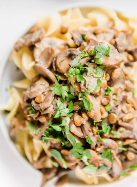 Lentils & Mushroom Gravy