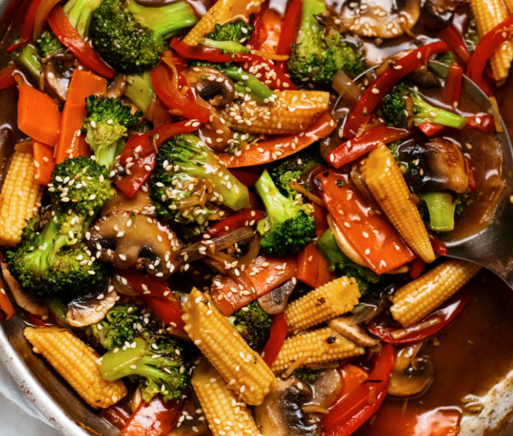 Ginger & Garlic Vegetable Toss