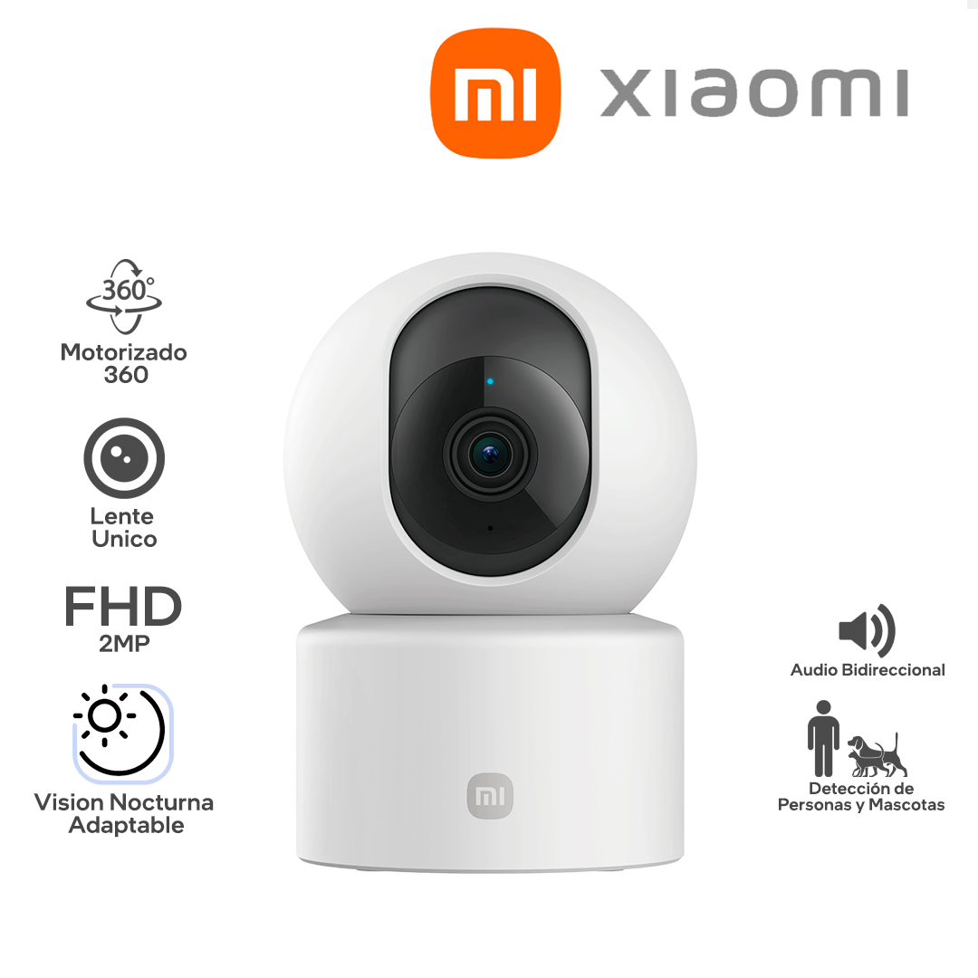 XIAOMI SMART CAMERA C201 / RESOLUCION FHD 2MP / MOTORIZADA 360 / WIFI / INTERIOR / TECNOLOGIA AI