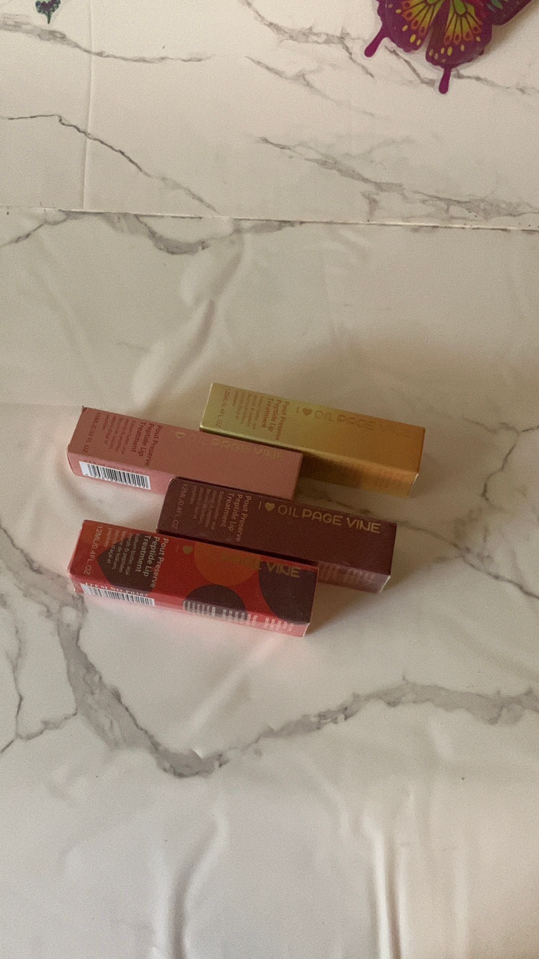 Baume à lèvres page vine