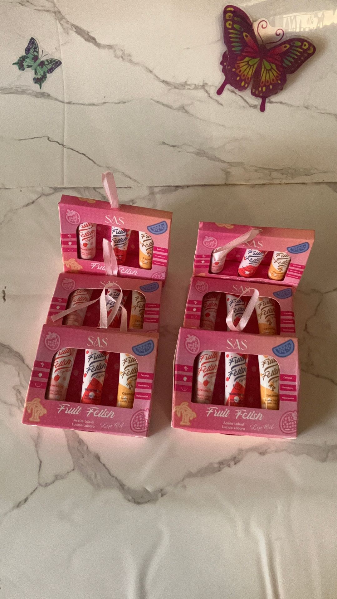 Trio huile à lèvres Sas