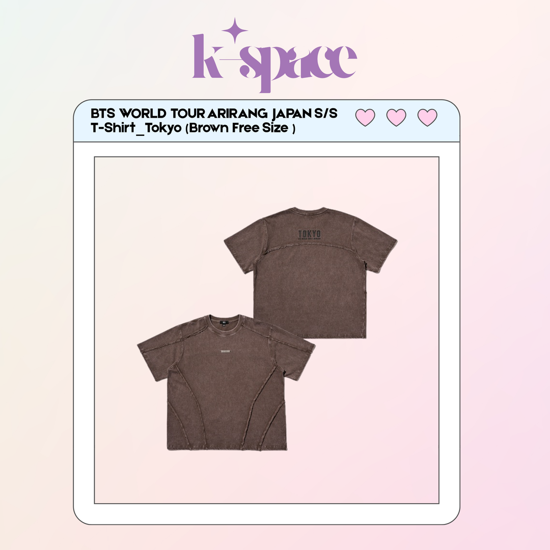 BTS WORLD TOUR ARIRANG JAPAN S/S  T-Shirt_Tokyo (Brown )