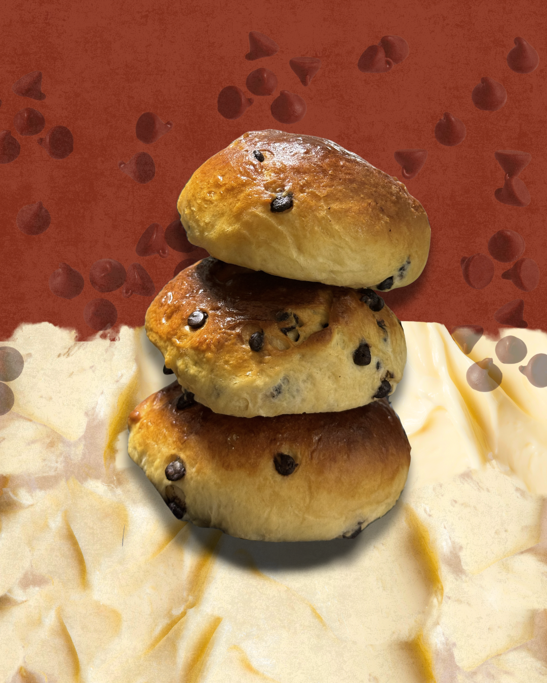 3 Brioches aux pépites de chocolat