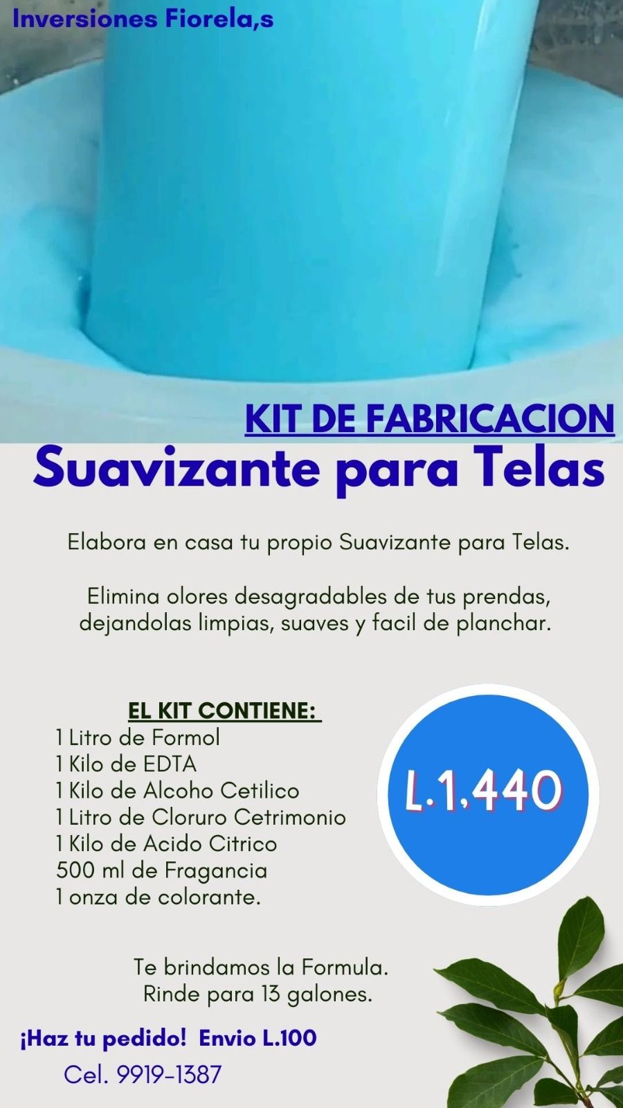 Kit para Elaborar Suavizante de telas