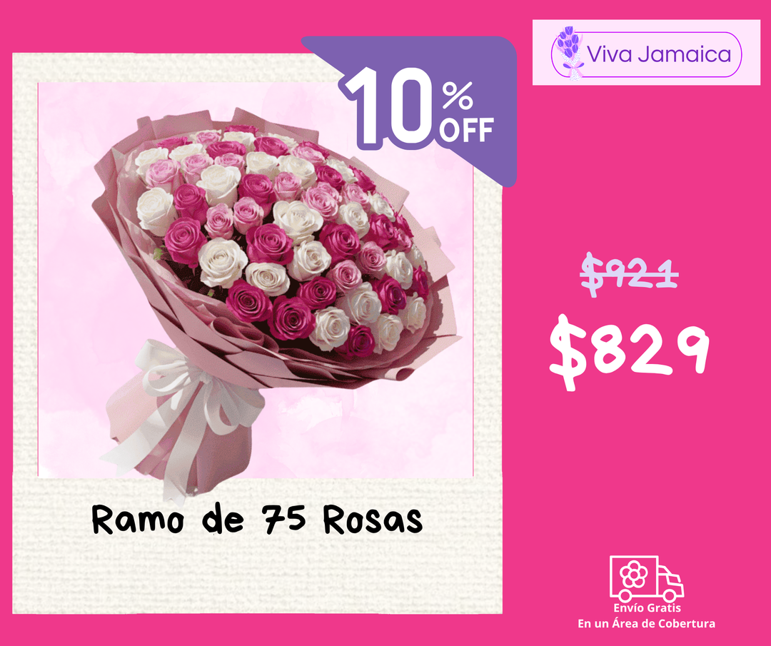 Ramo de 75 Rosas
