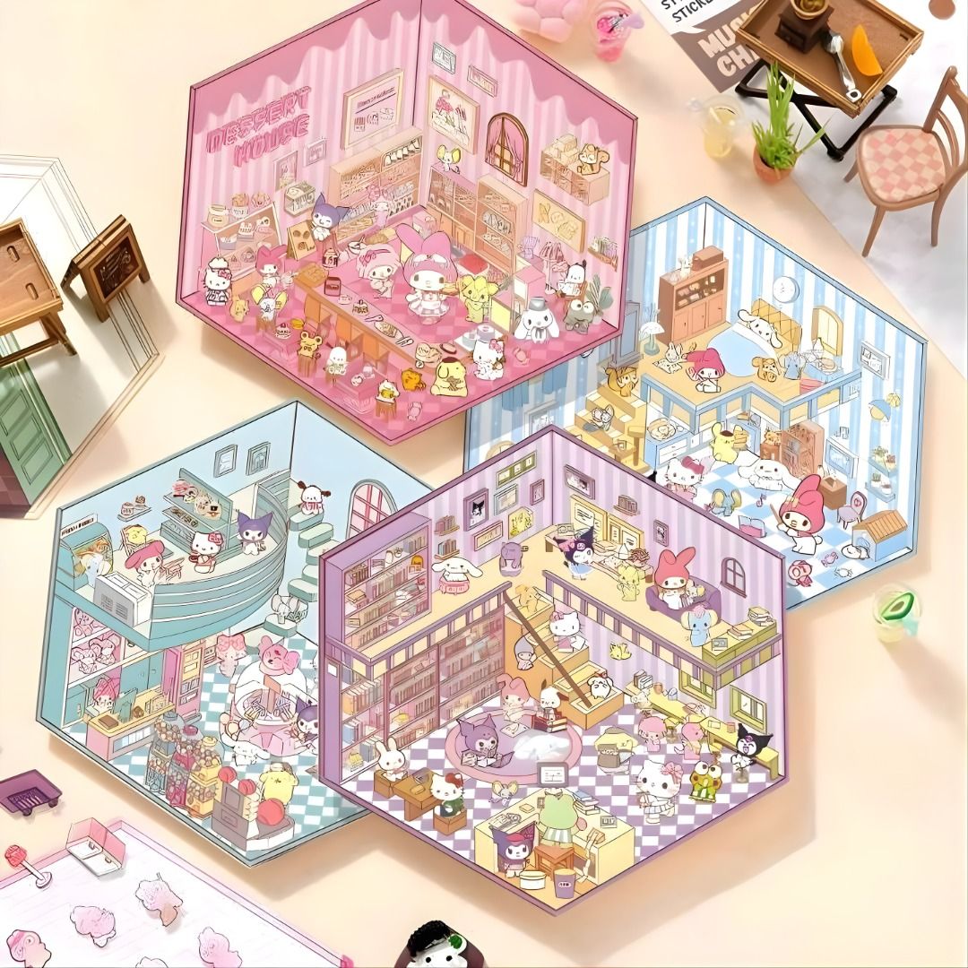 Small Sanrio Scenery Sticker Set