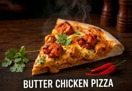 Butter chicken pizza (SB)