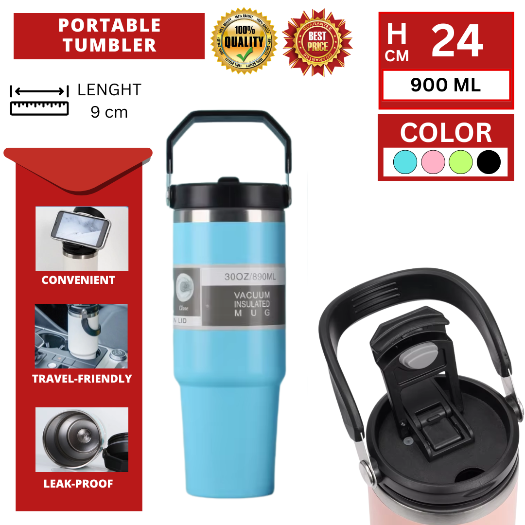 900ML PORTABLE TUMBLER
