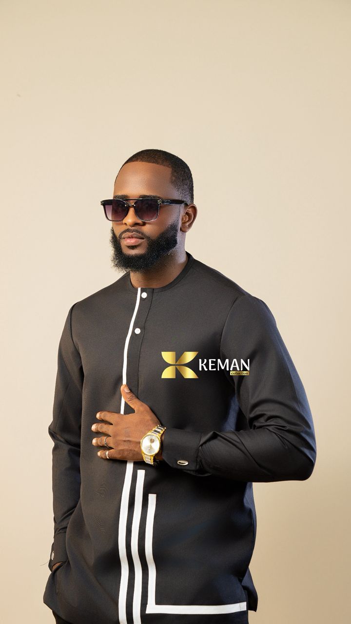 Chemise Africaine Noire #1