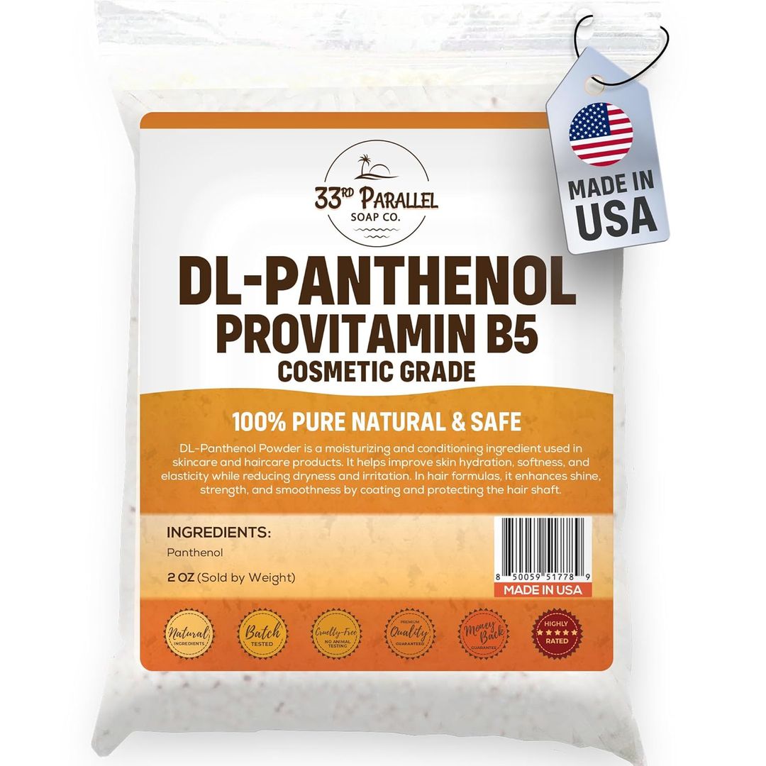 Pantenol -Provitamina B5 en polvo, grado cosmético,