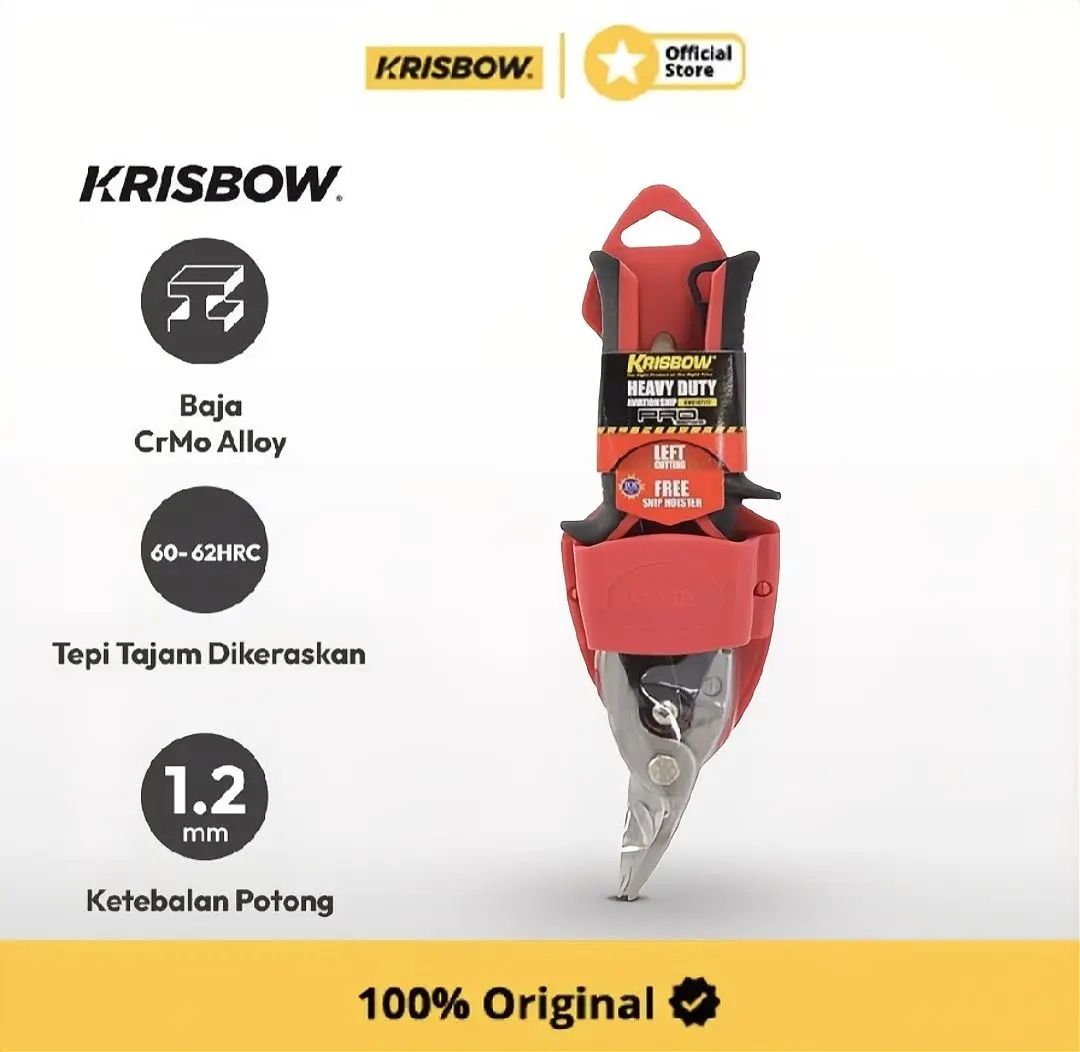 Krisbow Gunting Baja ringan L
