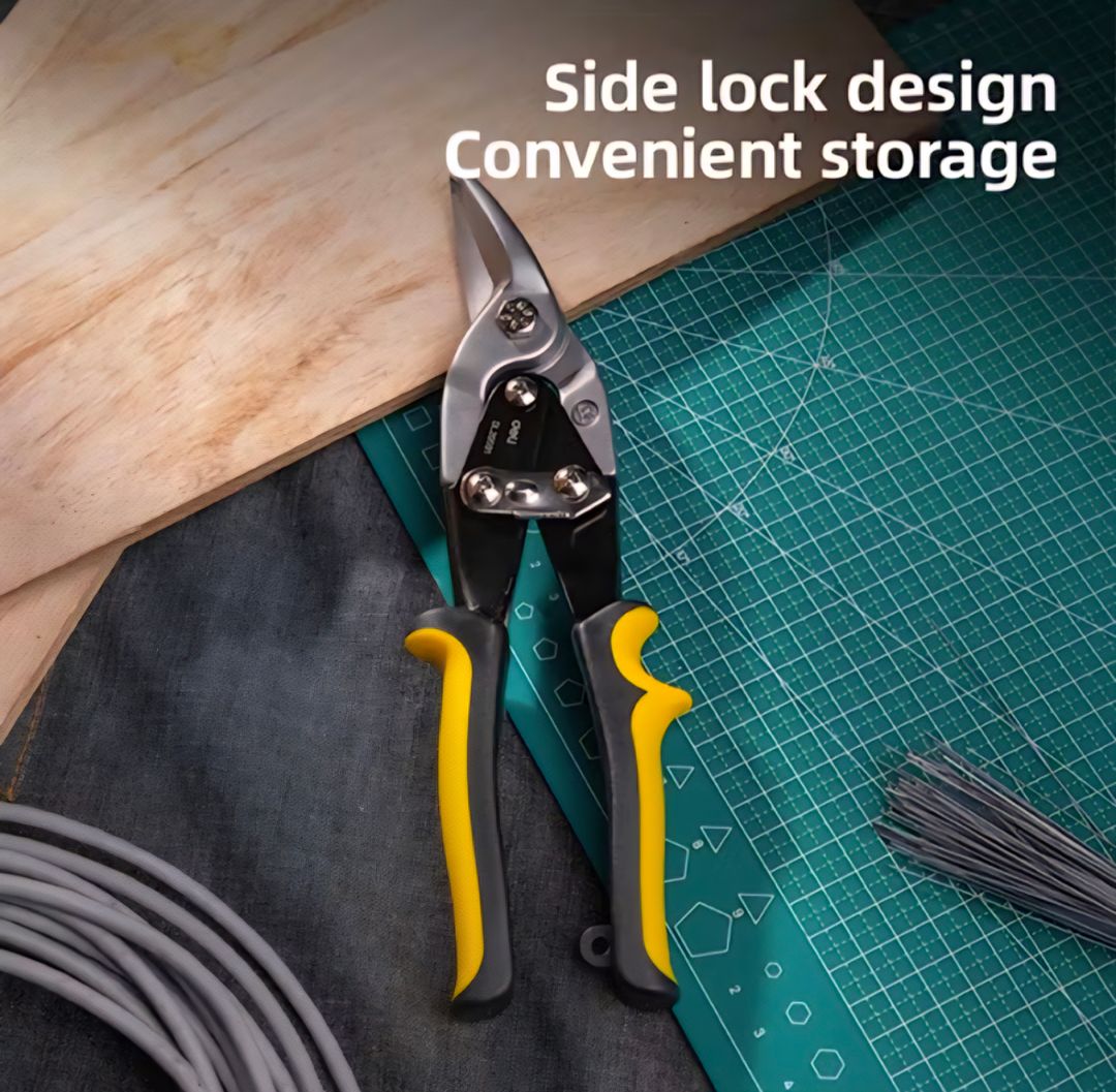 Deli Gunting Baja Right Aviation Snips 10" DL20032