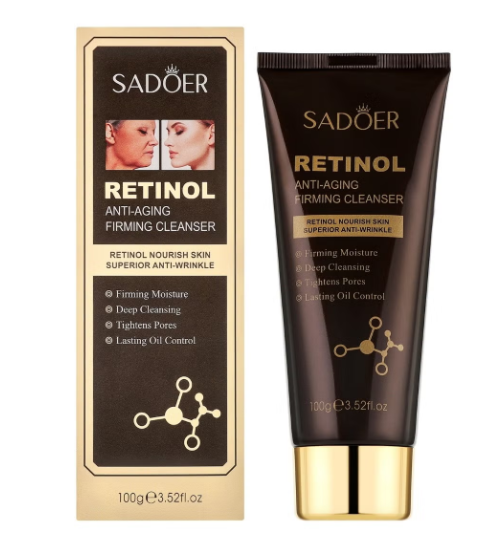 SADOER Retinol Anti Aging Firming Cleanser for Face 100G