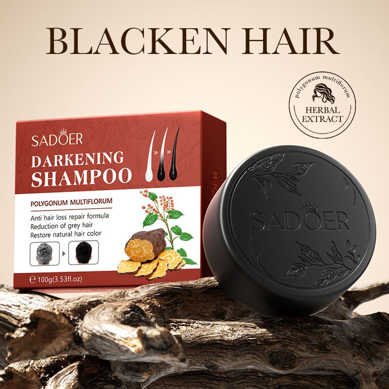 SADOER Darkening Hair Soap Shampoo